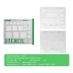 شابلون یونیورسال 2UUL BG02 Stencil AB
