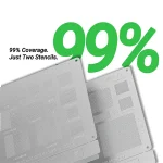 شابلون یونیورسال 2UUL BG02 Stencil AB